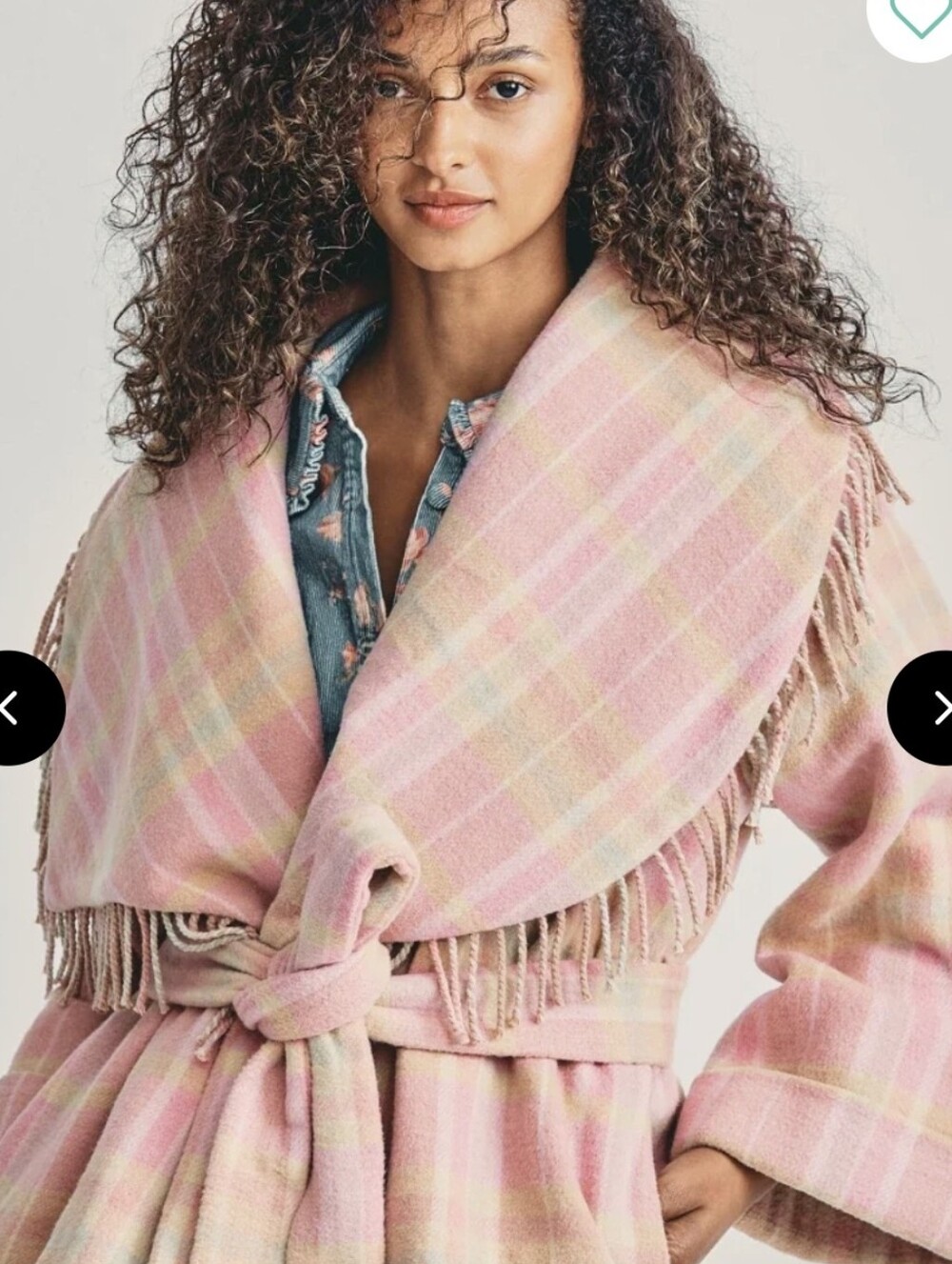 Harrison Wrap Jacket in Oakwood Pink Plaid -